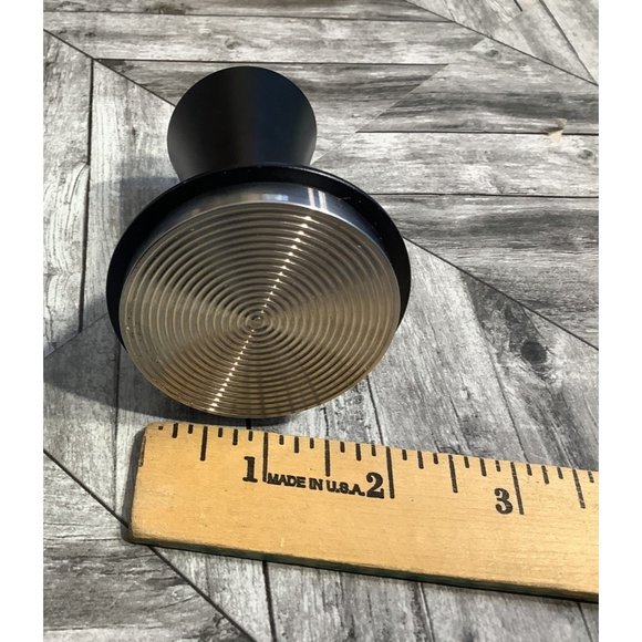 Espresso Coffee Tamper Calibrated Spring Loaded Adjustable Steel Black Handle - Picture 7 of 9